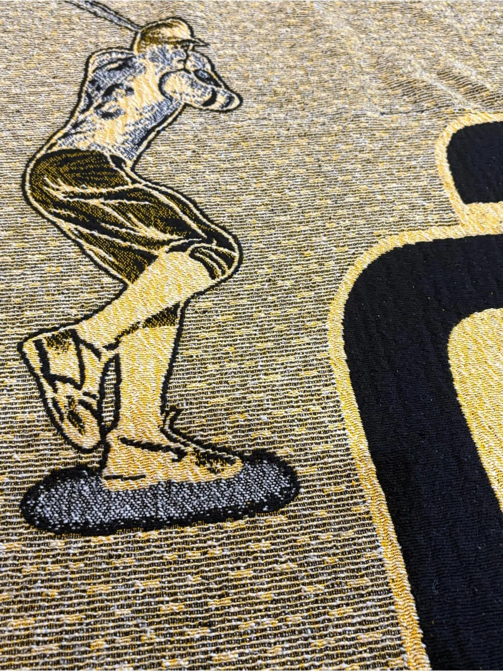 Vintage San Diego Padres Woven Blanket 88x70 Large Tapestry Wall Hanging MLB